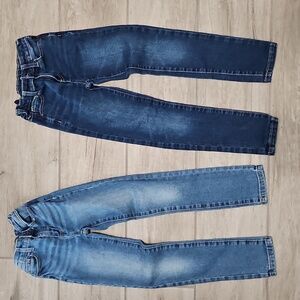 Jumping Beans Girl's Slim Light and Dark Blue Skinny Jeans